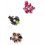 Stripe Flower High Quality 3 Pack Baby Hairclips