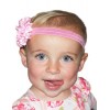 Comfy Satin Flower Stretch Baby Headband