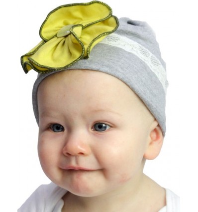 Luxury Fabric Grey Baby Hat