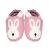White Rabbit Leather Baby Booties