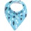 Funky Bandana Dribble Bib - Blue Triangle