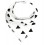 Funky Bandana Dribble Bib - Black Triangle