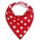 Funky Bandana Dribble Bib - Red Polka