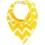 Funky Bandana Dribble Bib - Yellow Zig Zag