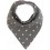 Funky Bandana Dribble Bib -Grey Polka