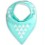 Funky Bandana Dribble Bib - Aqua Triangle