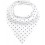Funky Bandana Dribble Bib - Perfect Pure White Polka