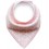 Funky Bandana Dribble Bib - Baby Girl - Pink Leaf