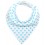 Funky Bandana Dribble Bib - Baby Blue Polka Dot