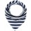 Funky Bandana Dribble Bib - Navy Stripe Classic