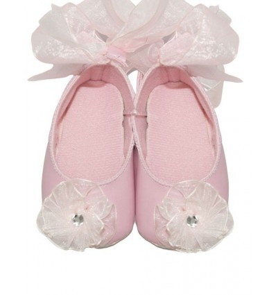 Luxury Baby Pink Flower Party Baby Shoes