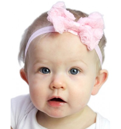Small Chiffon Bow Stretch Baby Headband