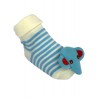Stripe Elephant Baby Slipper Socks