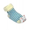 Stripe Bear Non-Slip Baby Slipper Socks