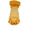 Orange Bear Non-Slip Baby Slipper Socks